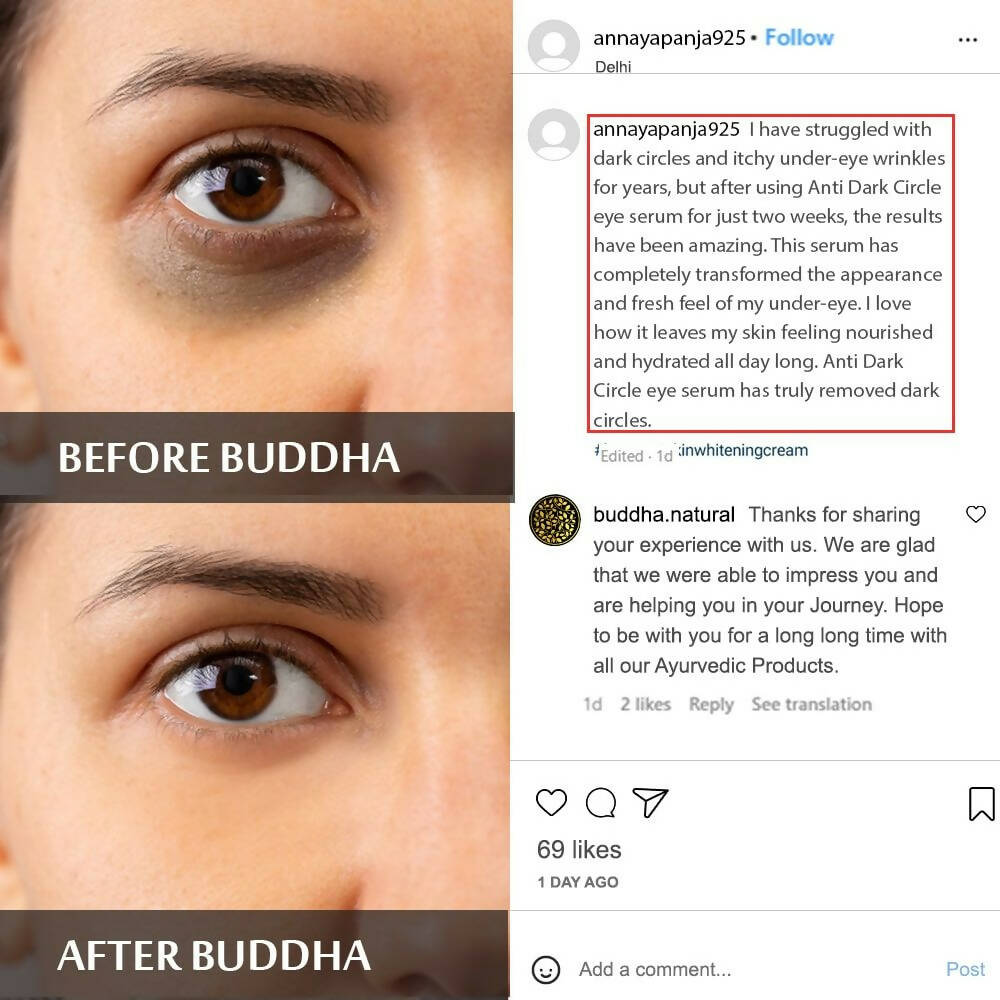 Buy Buddha Natural Dark Circle Eye Serum Online at Best Price