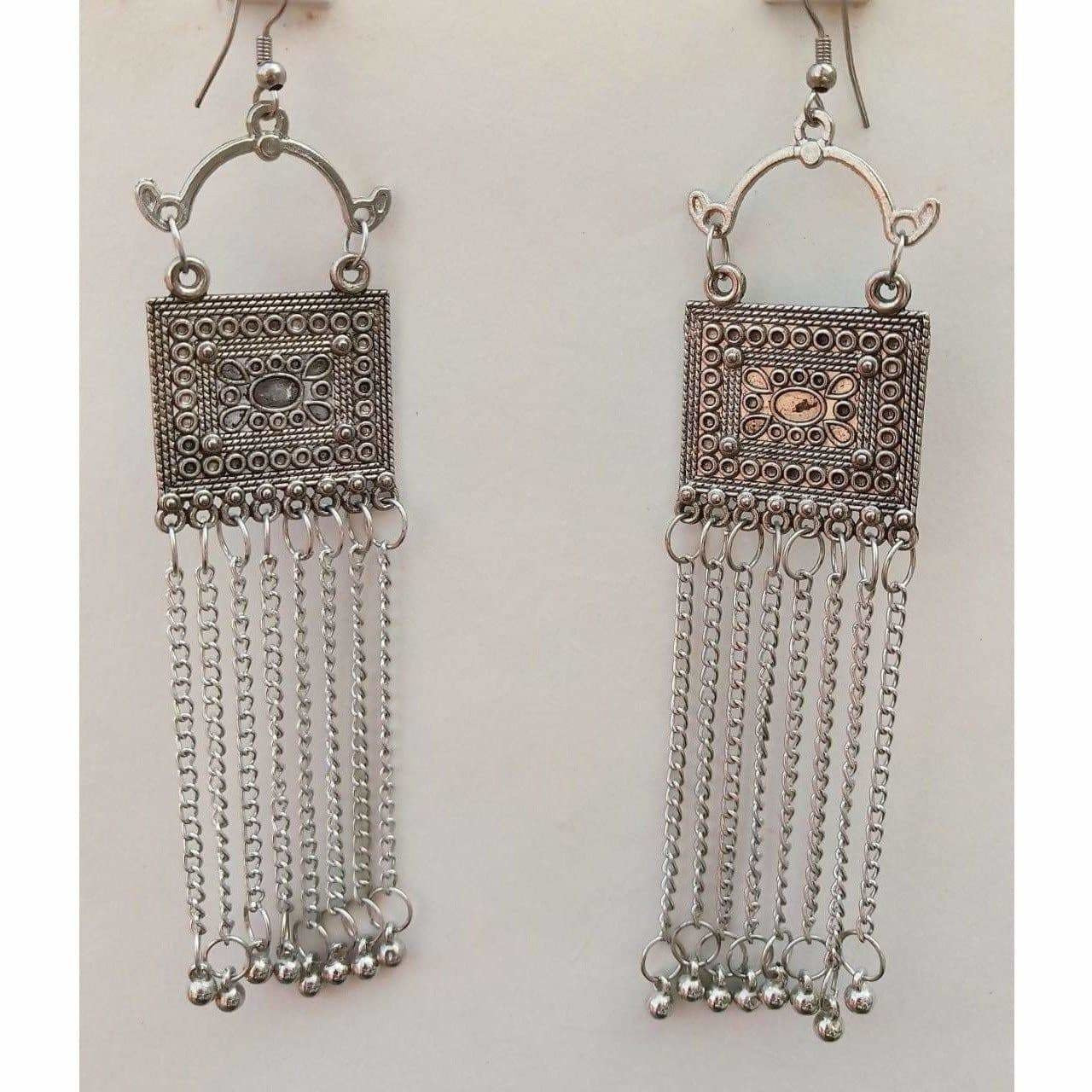 Buy Z Star Chain Long Drop Earrings Online - Accessorize India