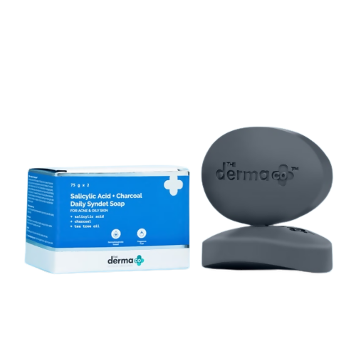 The Derma Co Salicylic Acid + Charcoal Daily Syndet Soap - Distacart