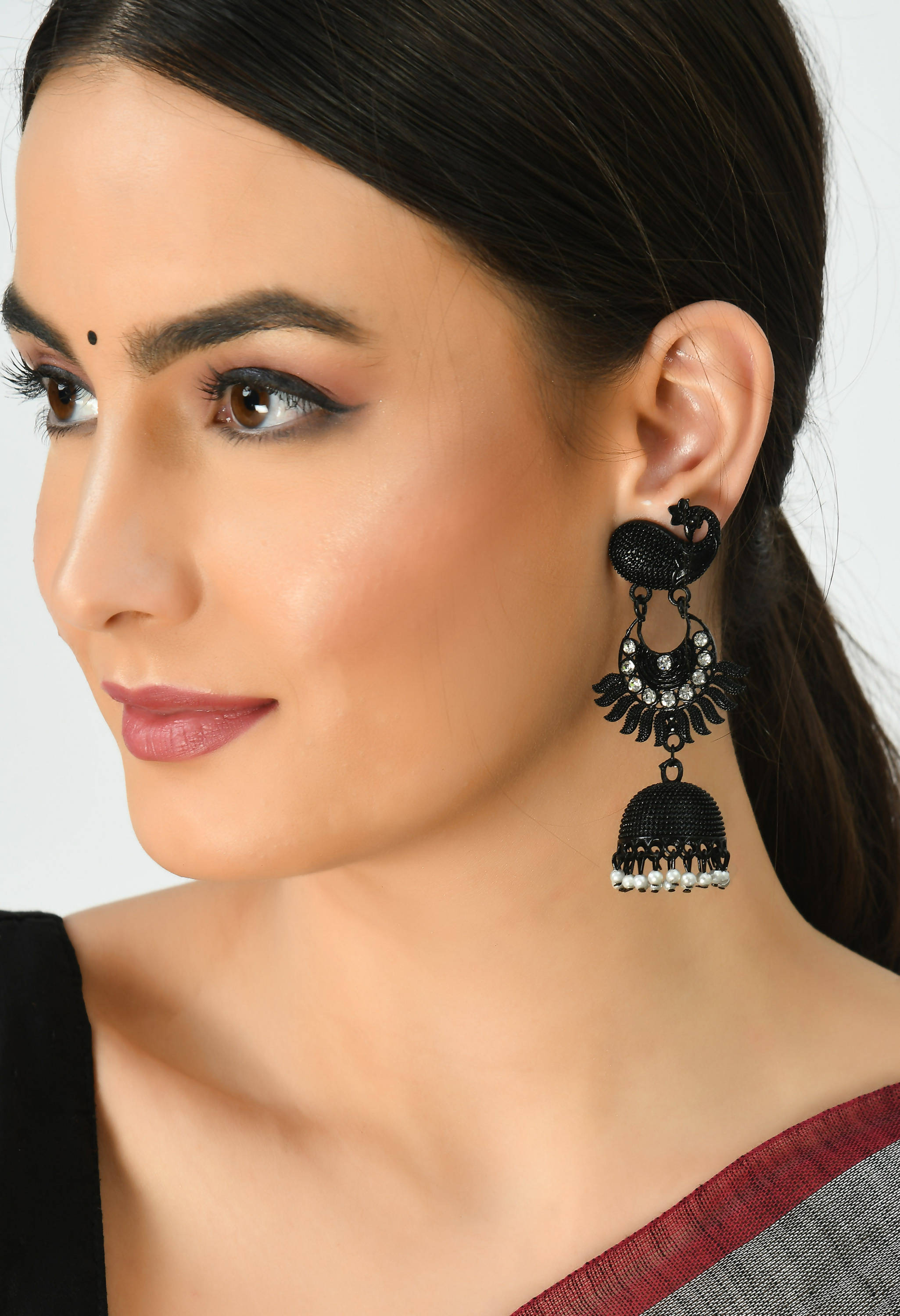 Buy Fida Oxidized Flower Tribal Silver Jhumki Online At Best Price @ Tata  CLiQ