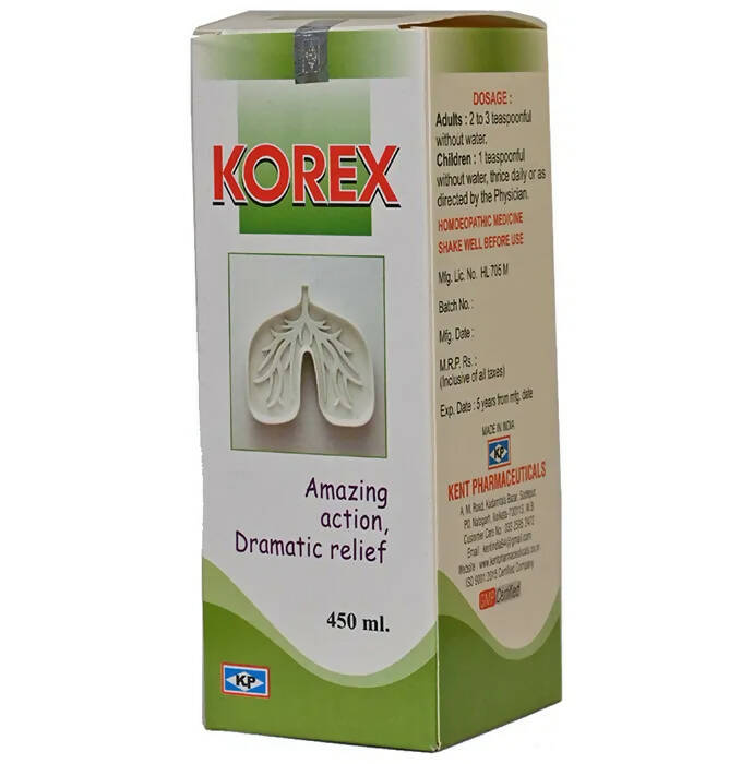 Kent Pharma Korex Syrup - Distacart