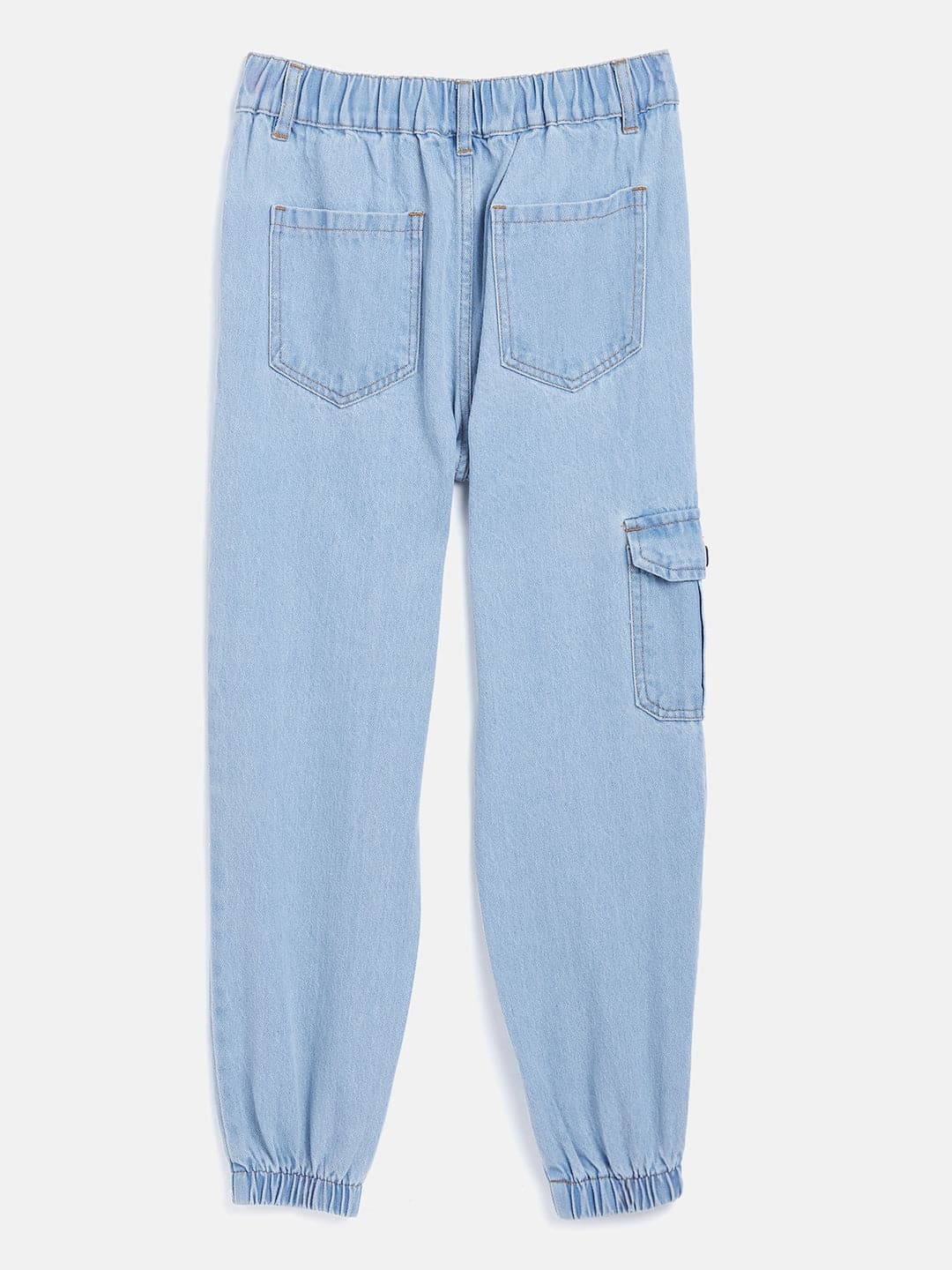 Regular Women Blue Denim Jeans, Drawstring, Bottom
