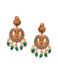 Thumbnail for Saraf RS Jewellery Gold-Plated Stone-Studded Jewellery Set - Distacart