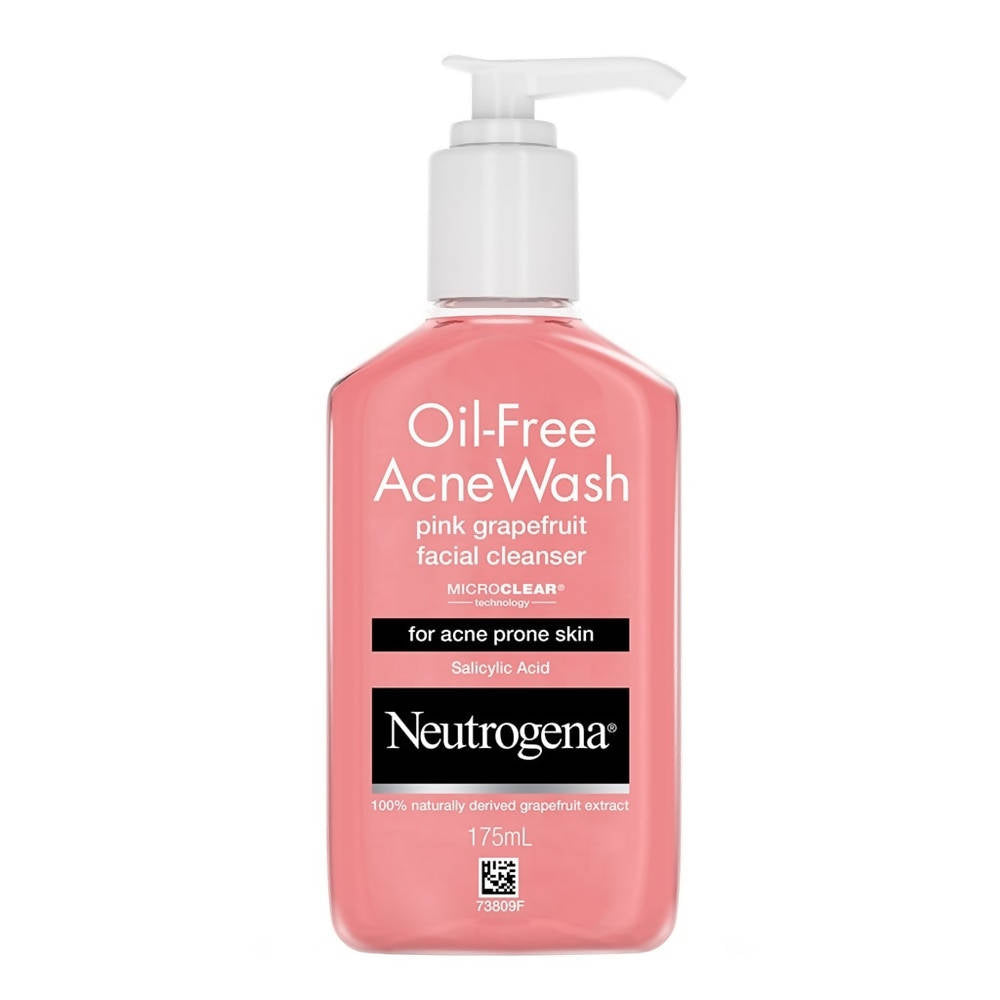 Neutrogena Oil-Free Acne Wash Pink Grapefruit Facial Cleanser - Distacart