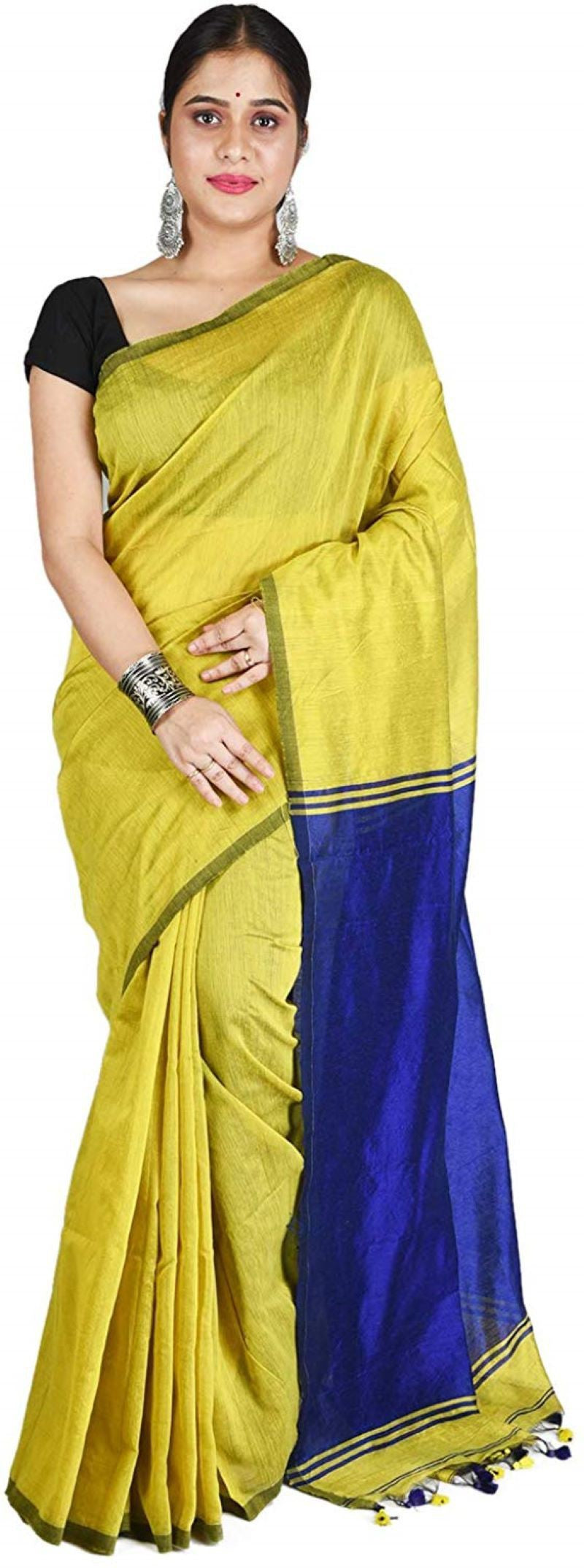 Green Pink Bengal Handloom Khadi Sarees Get Extra 10% Discount on All –  Dailybuyys