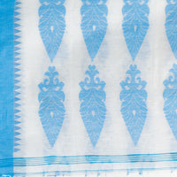 Thumbnail for Desh Bidesh Woven Handloom Handloom Pure Cotton Saree (Blue) - Distacart