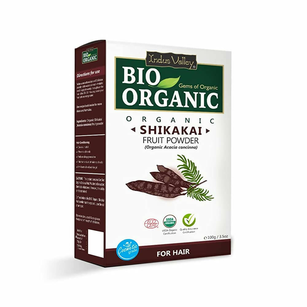 Indus Valley Bio Organic Shikakai Fruit Powder - Distacart