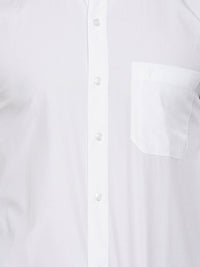 Thumbnail for Ramraj Cotton Mens Full Sleeve Formal 100 % Cotton White Shirt - Distacart