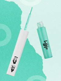 Thumbnail for Elitty Cyan Green Pop Color Matte Finish Liquid Eyeliner - High Maintenance-Cyan Green - Distacart