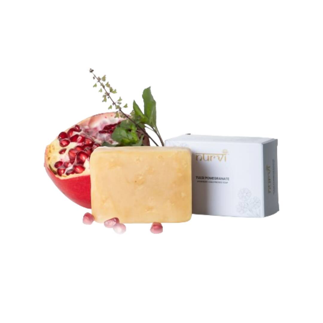 Nurvi Tulsi Pomegranate Cold Pressed Soap - Distacart