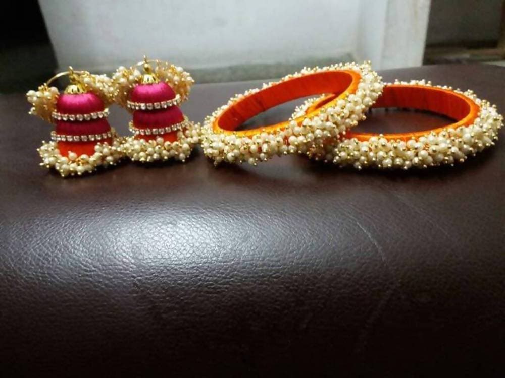 Buy Silk thread Earrings Online! – Khushi Handicrafts