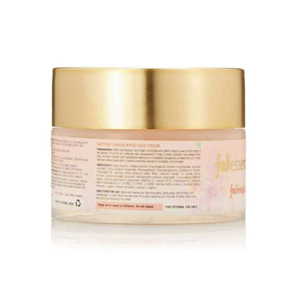 Fabessentials Saffron Sandalwood Face Cream - Distacart