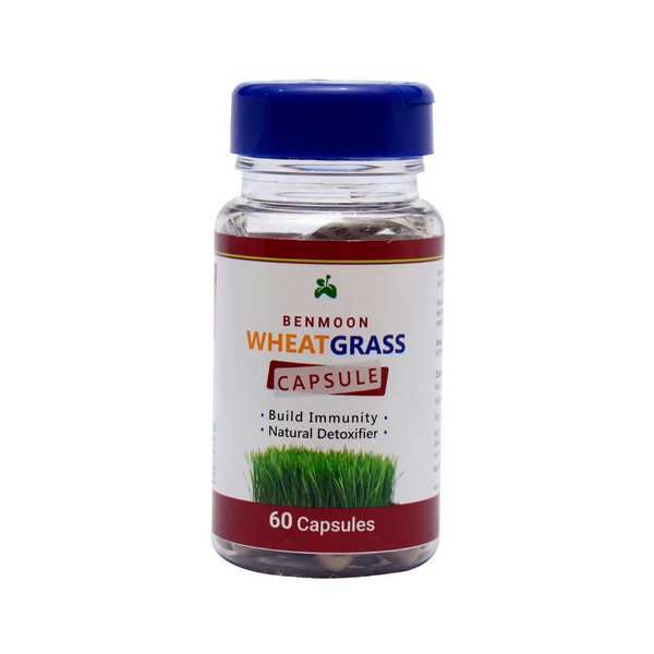 Benmoon Ayurveda Wheat Grass Capsules - Distacart