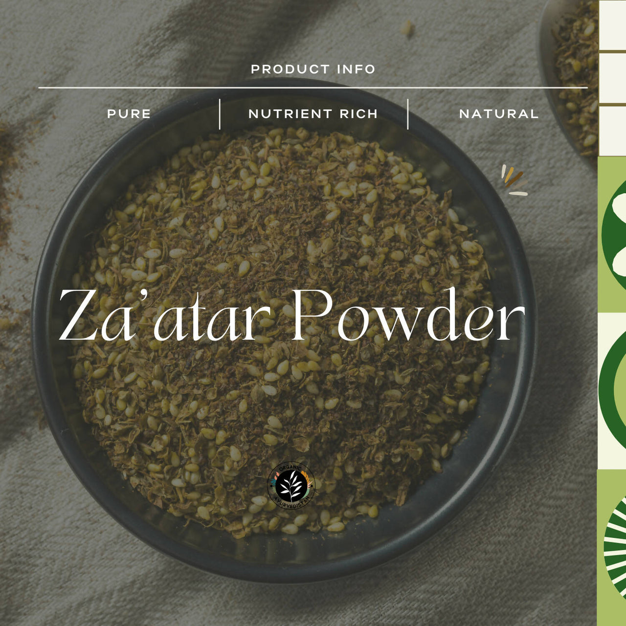 Organic Ayurvedistan Zaatar Powder - Distacart