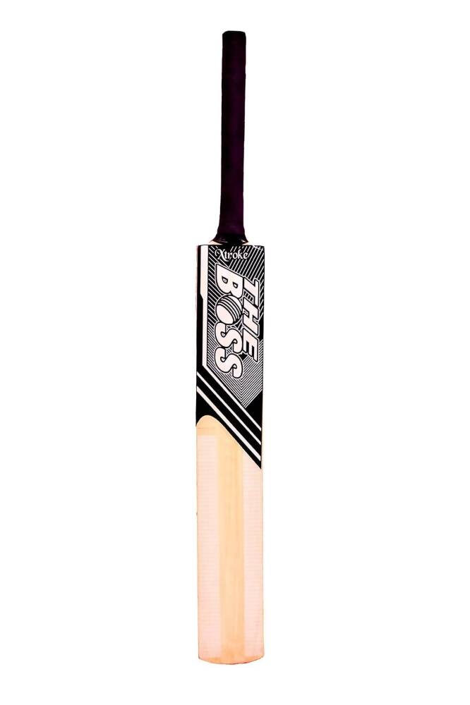 Xtroke The Boss Scoop Edition Popular Willow Premium Cricket Bat (Size 4) - Distacart