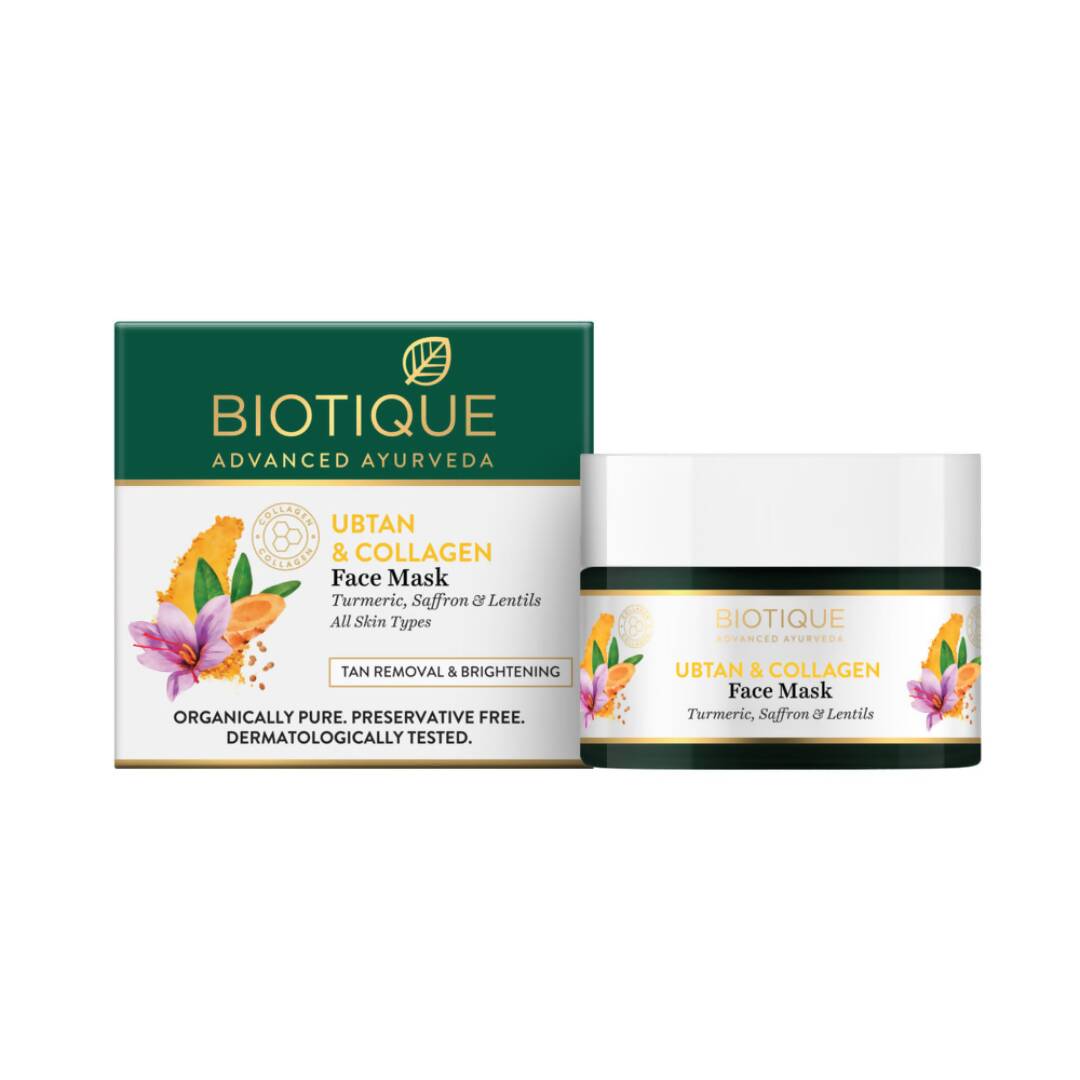 Biotique Ubtan & Collagen Face Mask - Distacart