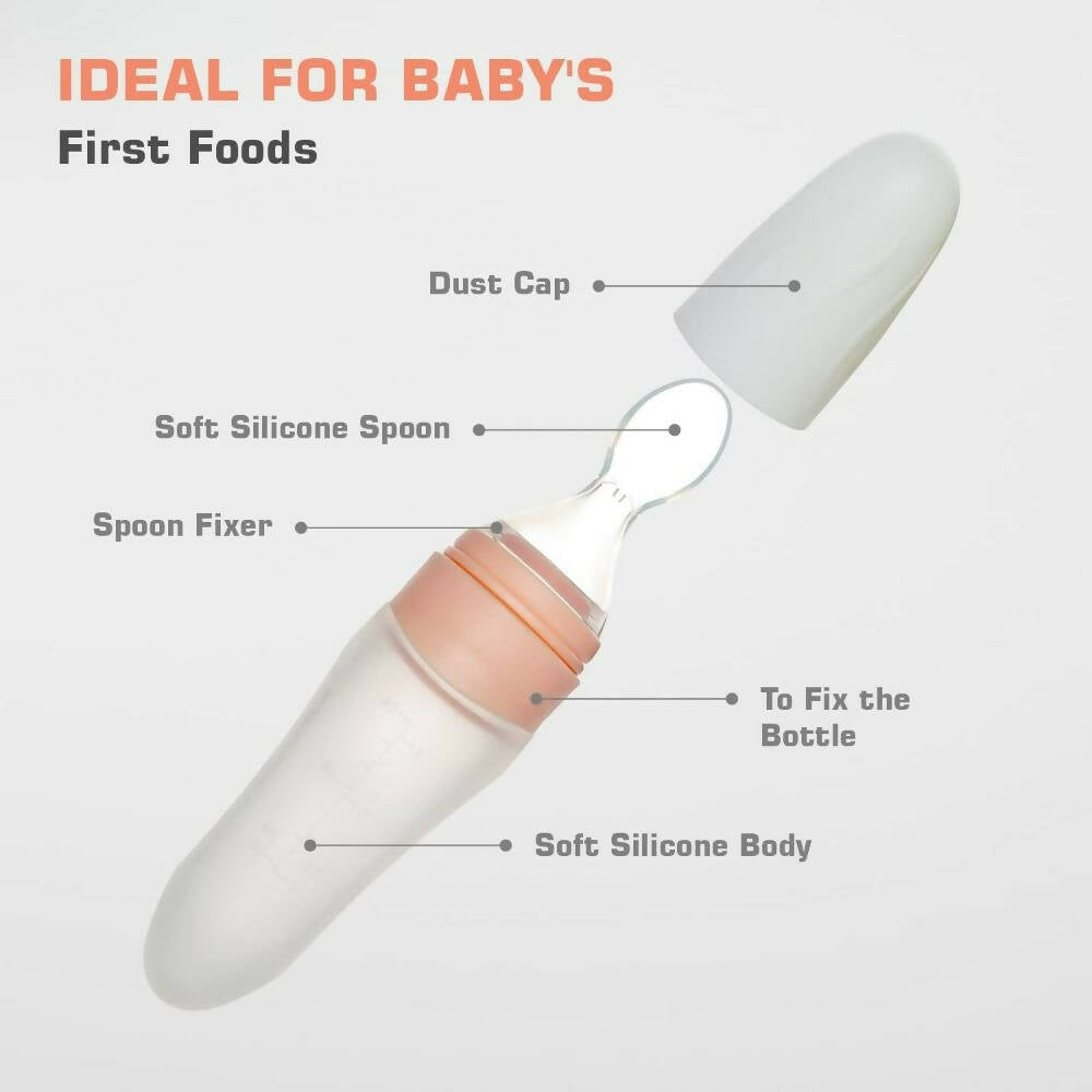 NETANY Silicone Baby Feeding Spoons, First Stage Infant Soft-Tip