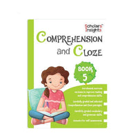 Thumbnail for Scholars Insights Comprehension and Cloze Grade 5|English Vocabulary, Grammar Skill Book 5| Ages 10-11 Years - Distacart