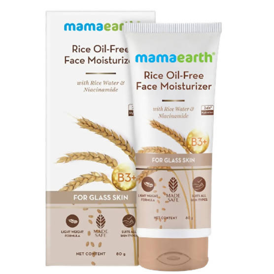 Mamaearth Rice Oil-Free Face Moisturizer With Rice Water & Niacinamide - Distacart