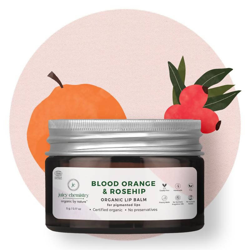 Juicy Chemistry Blood Orange & Rosehip Lip Balm - Distacart