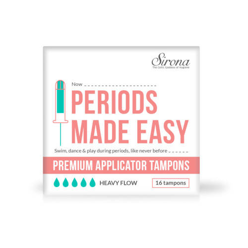 Sirona Applicator Tampon (16 Tampons For Heavy Flow)