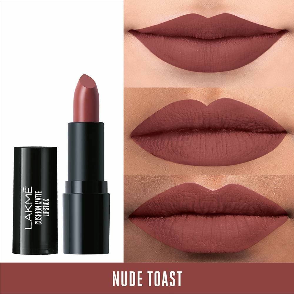 Buy Lakme Cushion Matte Lipstick - Nude Toast Online at Best Price |  Distacart