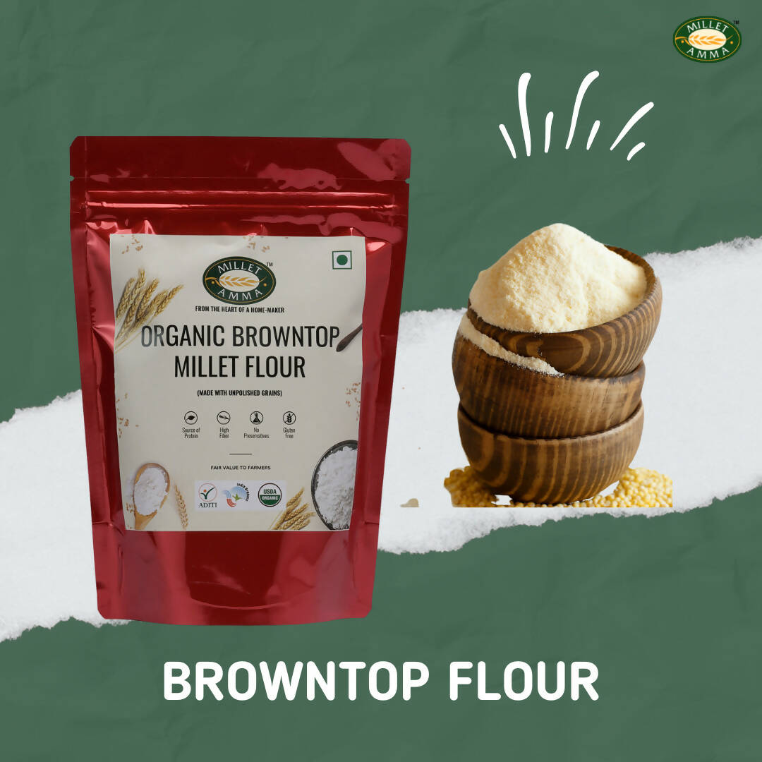 Millet Amma Organic Browntop Millet Flour - Distacart