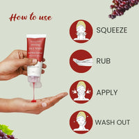 Thumbnail for Glamveda Red Wine Advance Anti Ageing Face Wash - Distacart