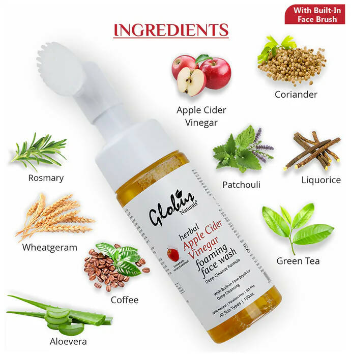 Buy Globus Naturals Apple Cider Vinegar Foaming Face Wash Online