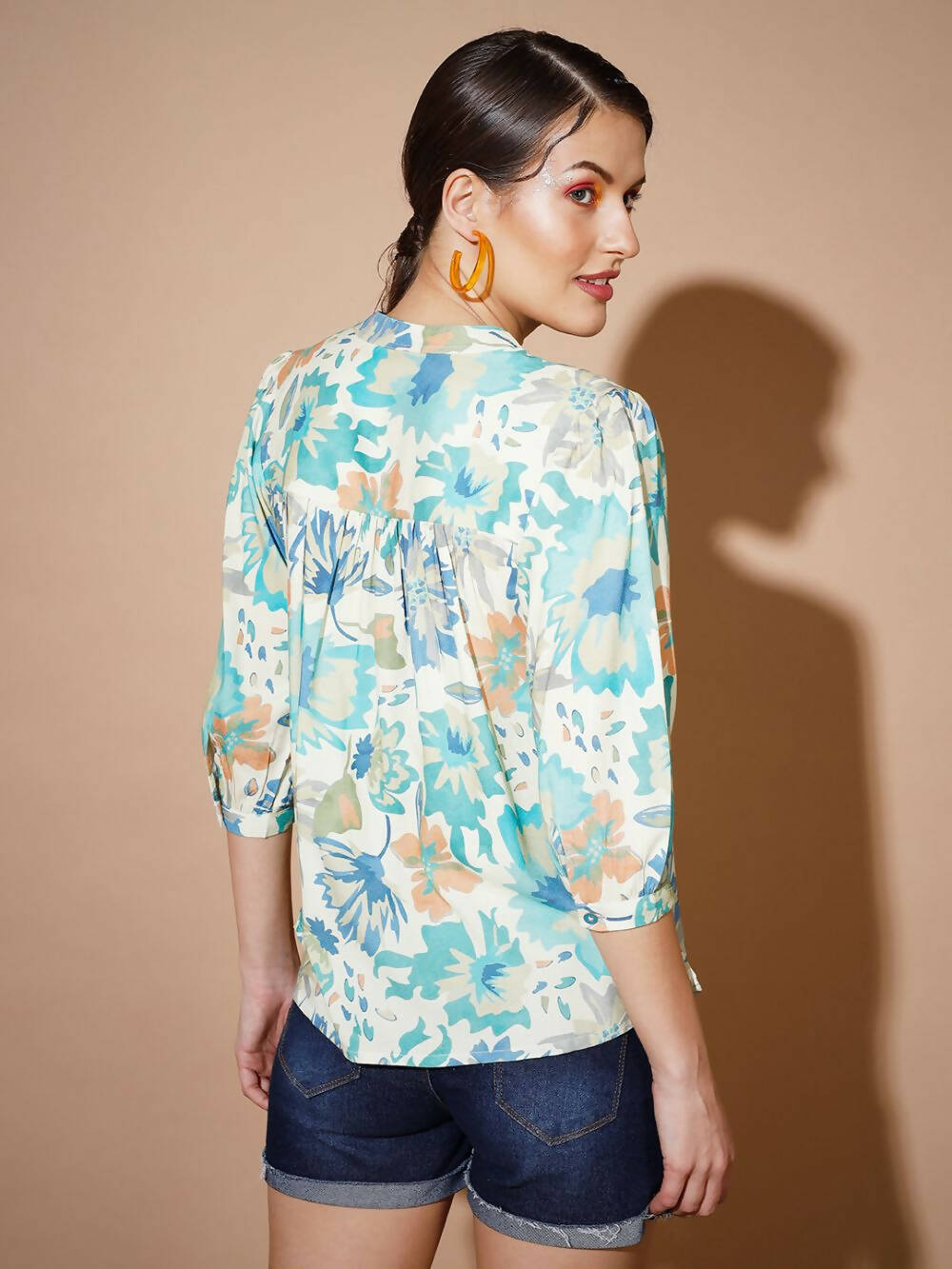 Myshka Women Multi Floral Tops - Distacart