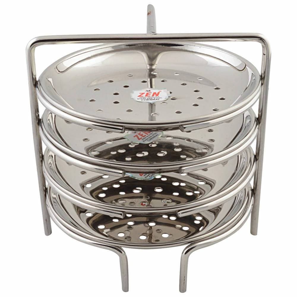 Jain Stainless Steel Small Idiappam Stand - 4 Plates