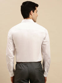 Thumbnail for Ramraj Cotton Mens Full Sleeve White Shirt Plus Size - Cool Cotton - Distacart