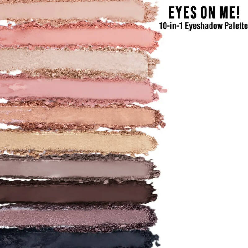 Buy Nykaa Eyes On Me! 10-in-1 Eyeshadow Palette - Smokey at 8 Online at Best  Price