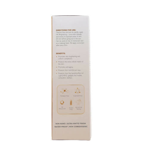 Hk Brightening Sunscreen Cream SPF 50 - Distacart