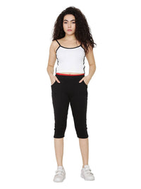 Thumbnail for Asmaani Black Color Capri Type with Two Side Pockets.