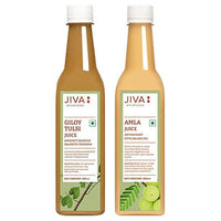 Thumbnail for Jiva Ayurveda Giloy Tulsi & Amla Juice Combo - Distacart