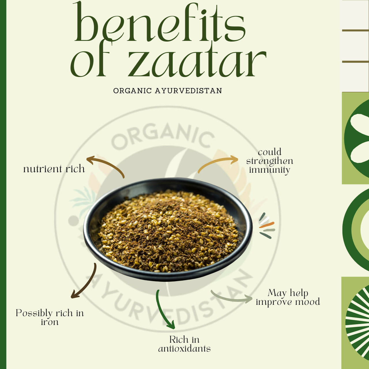 Organic Ayurvedistan Zaatar Powder - Distacart