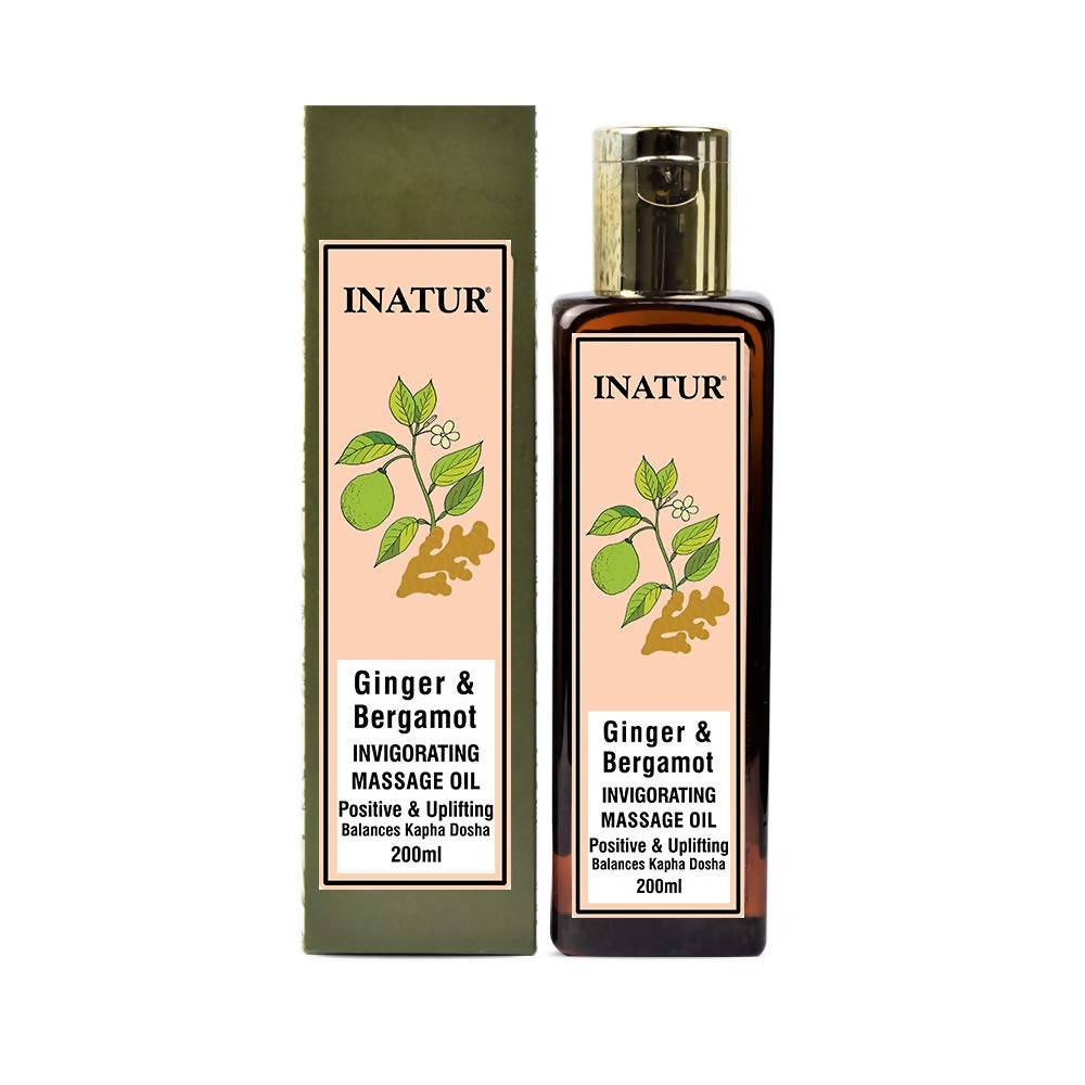 Buy Inatur Ginger & Bergamot Invigorating Massage Oil Online at Best Price