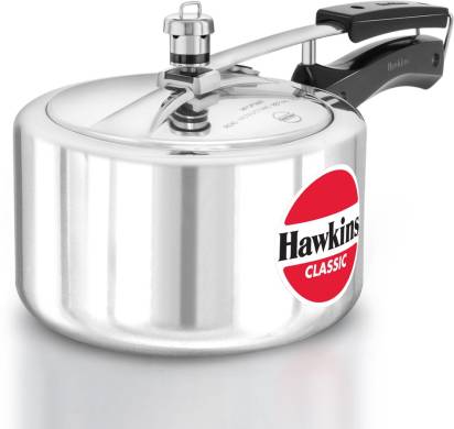 Hawkins Classic Wide Pressure Cooker Aluminium 3 Litre CL3W