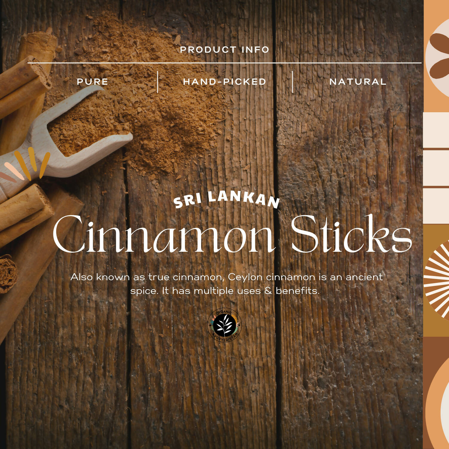 Buy Organic Ayurvedistan Ceylon Cinnamon Sticks Online at Best