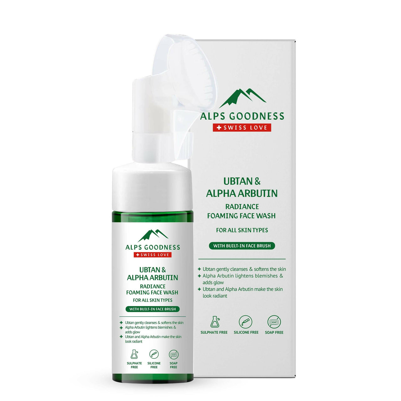 Alps Goodness Ubtan & Alpha Arbutin Radiance Foaming Face wash - Distacart