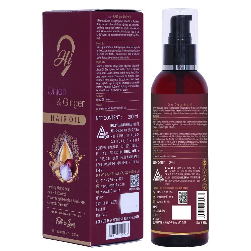 Hi9 Onion & Ginger Hair Oil