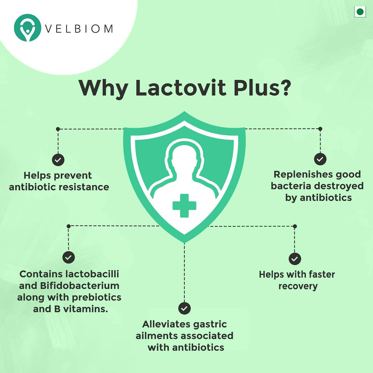 Velbiom Lactovit Plus Probiotics For Men - Distacart