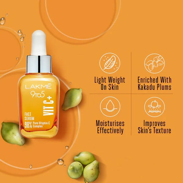 Lakme 9to5 Vitamin C+ Facial Serum - Distacart