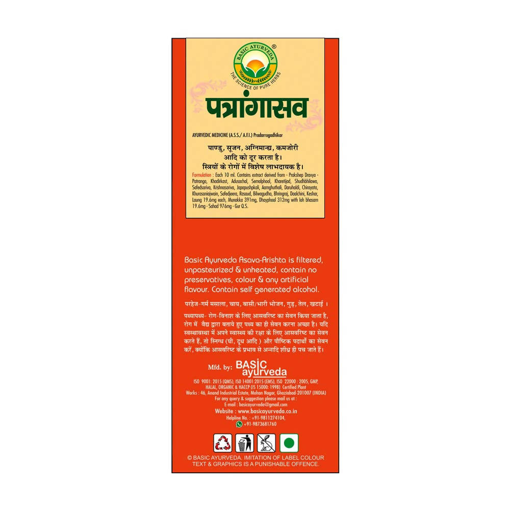 Basic Ayurveda Patrangasava Usages