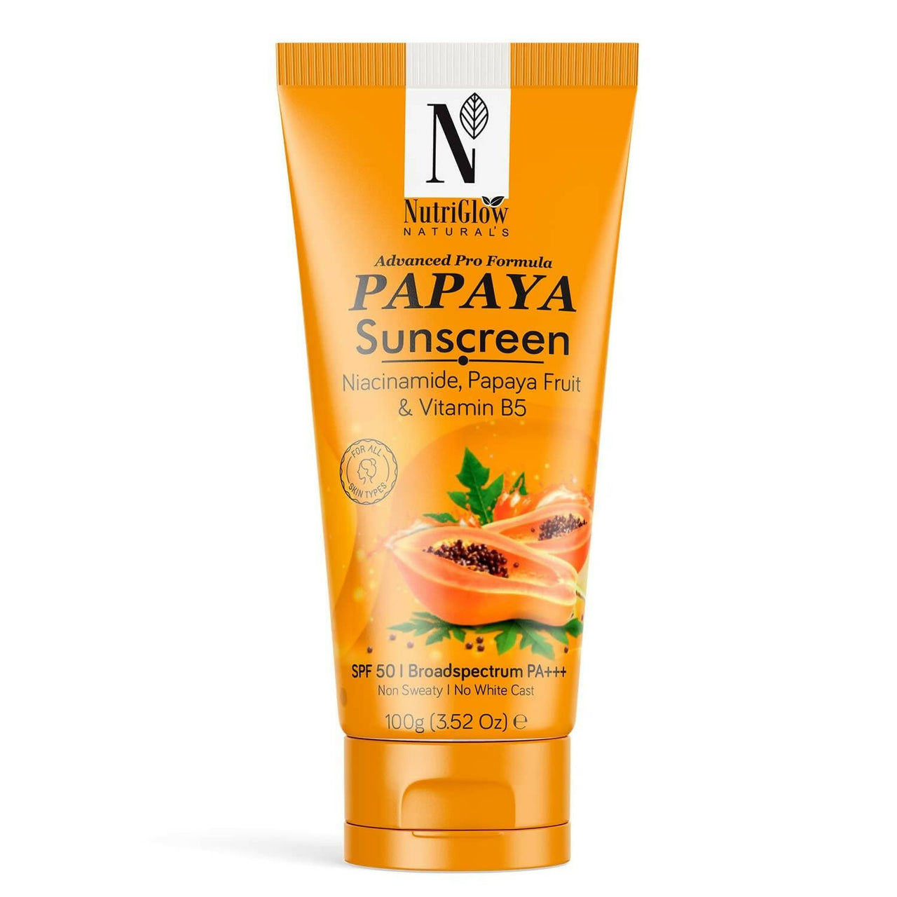 NutriGlow NATURAL'S Advanced Pro Formula Papaya Sunscreen SPF 50 PA+++ - Distacart