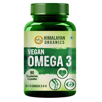 Thumbnail for Himalayan Organics Vegan Omega 3 With Omega 3-6-9: 90 Vegetarian Capsules