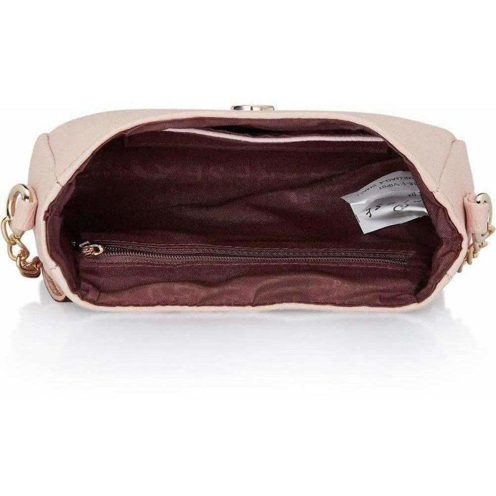 Buy Caprese Small Peach Casual Sling Handbag Online
