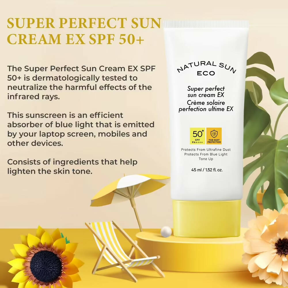 The Face Shop Natural Sun Eco Super Perfect Sun Cream Ex-SPF 50 - Korean  Skincare