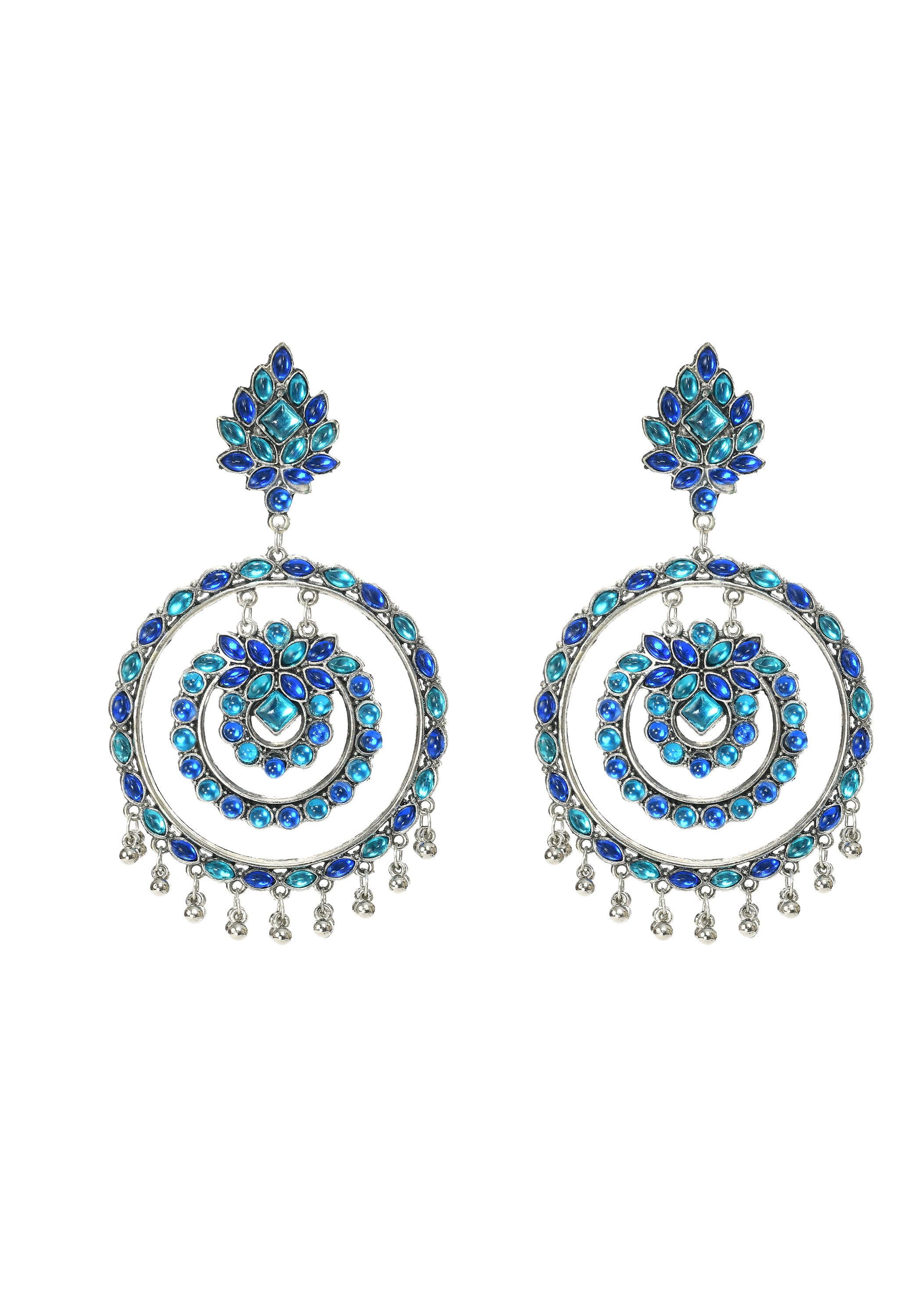 Buy Silver Turquoise and Lapis Drop Earrings online in USA from Amrapali –  Pure Elegance